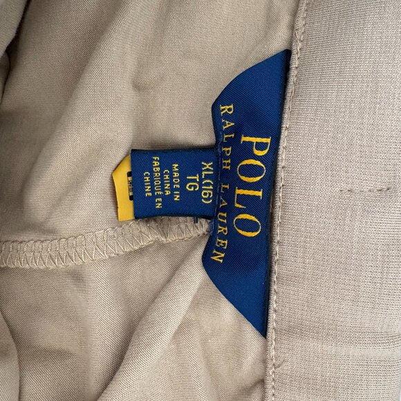 Polo Ralph Lauren Girls Cotton Pleated Uniform Skirt Skort Tan - Girls XL (16) - Picture 6 of 8